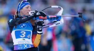 Biathletinnen siegen in der Staffel in Ruhpolding