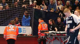 Schock in der Phoenix-Contact-Arena: TBV-Spiel wird nach medizinischem Notfall abgebrochen