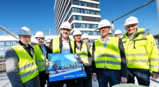 Richtfest: Erste Einblicke ins neue „NW“-Medienhaus am Bielefelder Kesselbrink