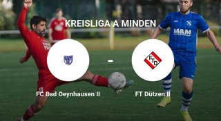 FT Dützen II zieht den Kürzeren gegen FC Bad Oeynhausen II
