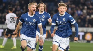 Gedränge hinter dem Tabellenführer: Arminia fühlt sich wohl als Jäger