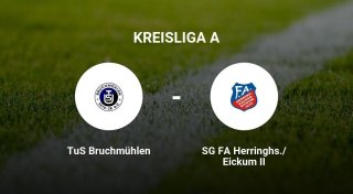 SG FA Herringhs./Eickum II kassiert großen Misserfolg im Heimspiel gegen TuS Bruchmühlen