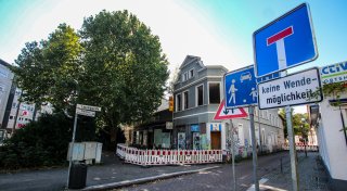 Einsturzgefahr: Straße neben Herforder Problem-Immobilie plötzlich gesperrt