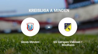Das Spiel zwischen der Union Minden und der SG Gorspen-Vahlsen / Windheim endet unentschieden