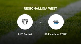 Der 1. FC Bocholt gegen das Team des SC Paderborn 07 U21