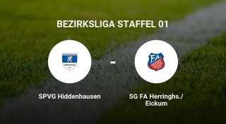 Das Team des SPVG Hiddenhausen gegen die SG FA Herringhs./Eickum trennen sich unentschieden
