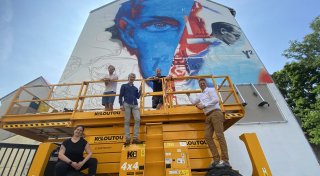 Zum Nixdorf-Jubiläum gibt es ein neues großes Graffiti in Paderborn