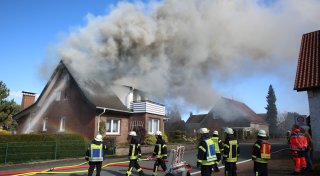 Obergeschoss eines Wohnhauses in Preußisch Oldendorf ausgebrannt