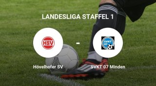 Das Match zwischen dem Hövelhofer SV und dem SVKT 07 Minden endet unentschieden