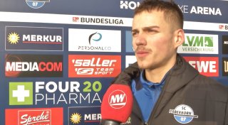 Im Video: Filip Bilbija vom SC Paderborn über den Druck, treffen zu müssen