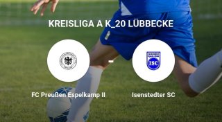 FC Preußen Espelkamp II im Duell gegen Isenstedter SC drückend überlegen
