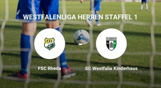 Das Spiel zwischen dem FSC Rheda und dem SC Westfalia Kinderhaus endet unentschieden