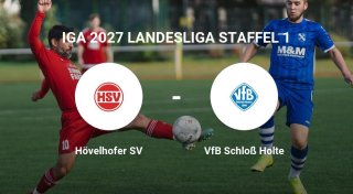 Der Hövelhofer SV gegen das Team des VfB Schloß Holte