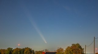 Bielefelder fotografiert Komet Tsuchinshan-Atlas - weiteres Phänomen kommt hinzu
