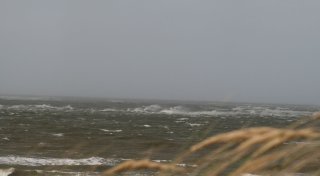 Erster Herbststurm an der Küste - keine Fahrt nach Helgoland