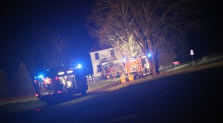 Schornsteinbrand in leer stehendem Haus in Spenge