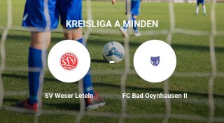 FC Bad Oeynhausen II ergibt sich dem SV Weser Leteln
