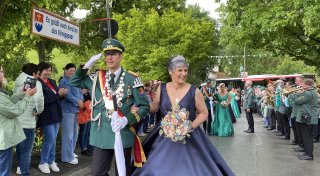 Grundsteinheimer Schützen treten bei ihrem neuen König an
