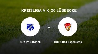 Das Spiel zwischen dem SSV Pr. Ströhen und dem Türk Gücü Espelkamp endet unentschieden