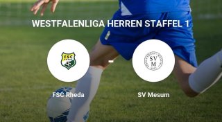 Heimniederlage in der TSG-Kampfbahn - FSC Rheda unterliegt gegen SV Mesum