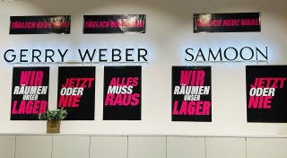 Rabattschlacht im Outlet des insolventen Modeunternehmens Gerry Weber im Kreis Gütersloh