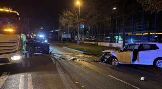 Verkehrsunfall auf der Eckendorfer Straße in Bielefeld - Sperrung aufgehoben