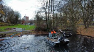 360.000 Euro für klares Wasser im Baderbachteich von Bielefeld