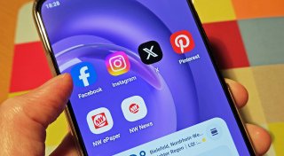 Die NW bei Facebook, Instagram, X und Pinterest