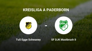 Der TuS Egge Schwaney gegen das Team der SF DJK Mastbruch II
