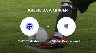 Spannender Kampf zwischen dem SVKT 07 Minden II und dem FC Bad Oeynhausen II