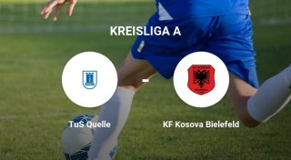 Das Spiel zwischen dem TuS Quelle und dem KF Kosova Bielefeld endet unentschieden