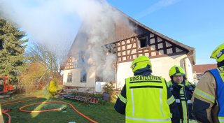 Altes Bauernhaus in Bünde ist nach Brand unbewohnbar