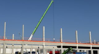 Logistikhalle im Rohbau: Rico-Design setzt auf den Standort Brakel