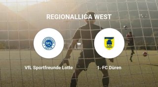 VfL Sportfreunde Lotte bietet 1. FC Düren Paroli