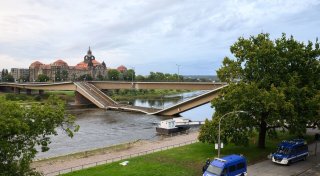 Teilabriss der Carolabrücke geplant - Sorge vor Hochwasser