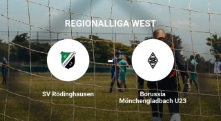 Remis im Duell zwischen dem SV Rödinghausen und der Borussia Mönchengladbach U23