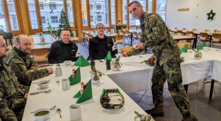 Auch am Standort Höxter: Heiligabend mit der Truppe