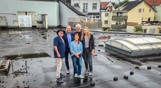 Besseres Klima in der Herforder City: Grüne Dachoase soll die Temperatur im Sommer senken