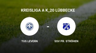 Das Match zwischen dem TuS Levern und dem SSV Pr. Ströhen endet unentschieden