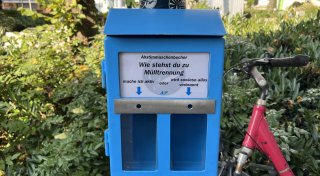 Kippe rein oder nicht? Besondere Aschenbecher in der Paderborner City