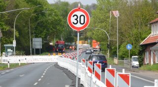 B239 in Hüllhorst bleibt länger gesperrt - Baustellenfreigabe verzögert sich