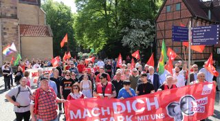 1. Mai: Herforder Rathausplatz wird Treffpunkt für Gewerkschafter, Politiker und Bürger