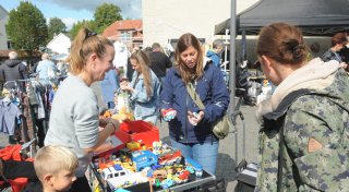 Rahden bereitet sich auf beliebten Trödelmarkt vor