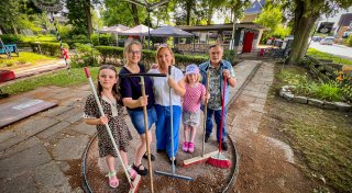 Minigolfplatz bei Starkregen unter Wasser: Spendenaktion gestartet