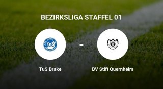 Das Match zwischen dem TuS Brake und dem BV Stift Quernheim endet unentschieden