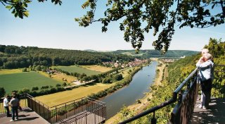 Am Wochenende noch einmal nutzen: Sperrung des Weser-Skywalks bei Beverungen