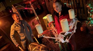 Halloween-Häuser im Kreis Paderborn: Wenn der Vorgarten zum Vorhof der Hölle wird