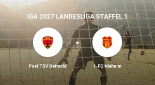 1. FC Nieheim dem Team Post TSV Detmold deutlich unterlegen