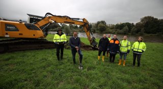 Für dieses Projekt müssen in Bad Oeynhausen 13.500 Kubikmeter Boden bewegt werden
