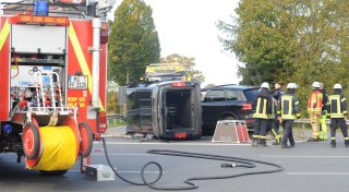 Nach Unfall in Espelkamp: Drei Verletzte und ein verschwundener Hund